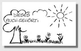 Motivstempel - Dieses Buch gehoert: Motivstempel - Dieses Buch gehoert: