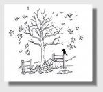 Motivstempel - Herbstlicher Baum Motivstempel - Herbstlicher Baum
